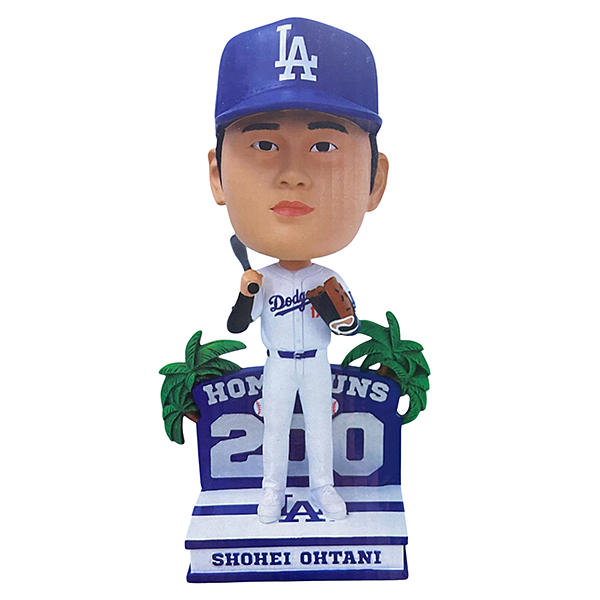 大谷翔平 MLB ロサンゼルス・ドジャース 通算200号ホームラン達成記念 ボブルヘッド 9.5インチ（約24cm）